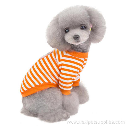 New wholesale cheap striped luxury summer dog clothes